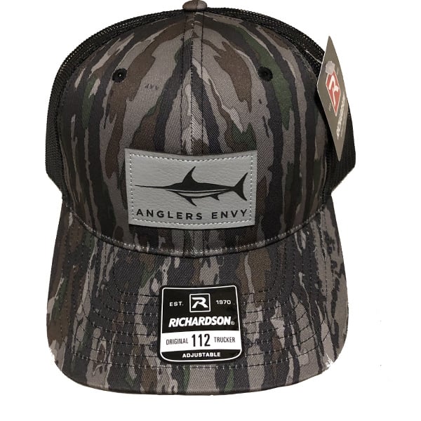 Anglers Envy Hats Camo with Swordfish 