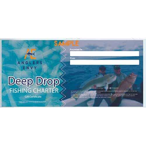 Anglers Envy Deep Drop Charter Gift Certificate
